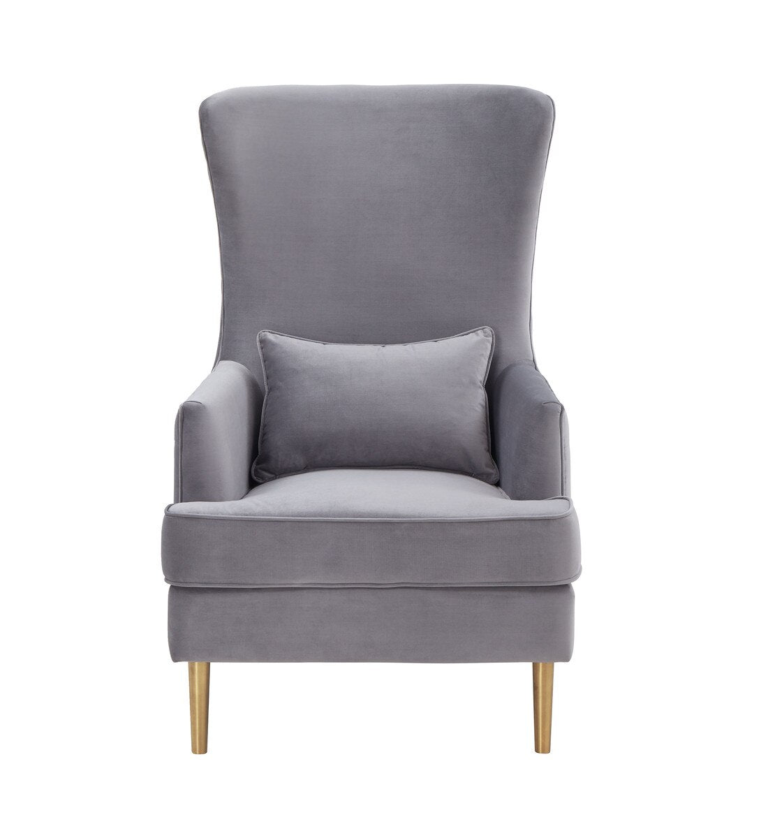 Alina Grey Tall Tufted Back Chair By Inspire Me! Home Decor