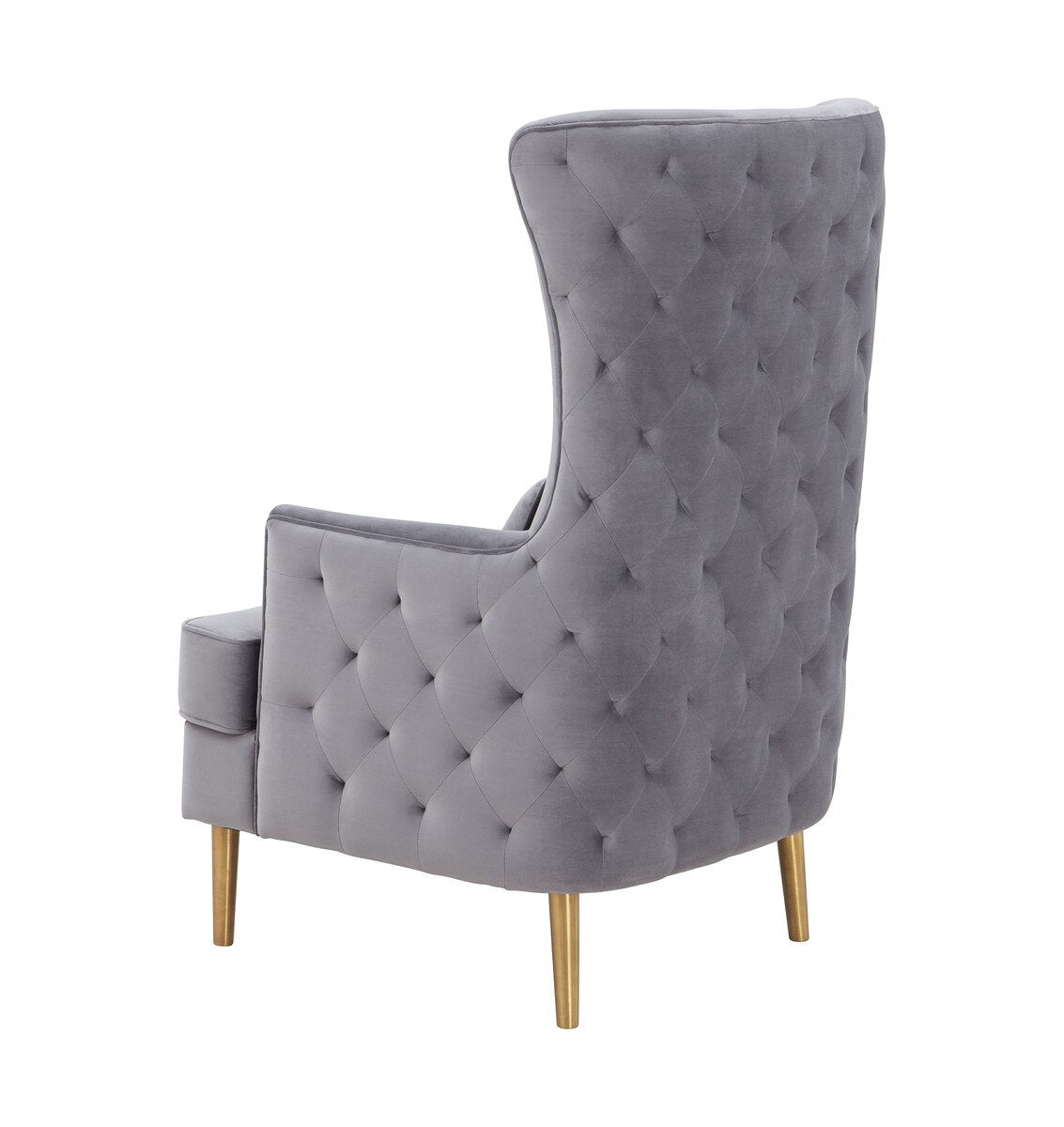 Alina Grey Tall Tufted Back Chair By Inspire Me! Home Decor