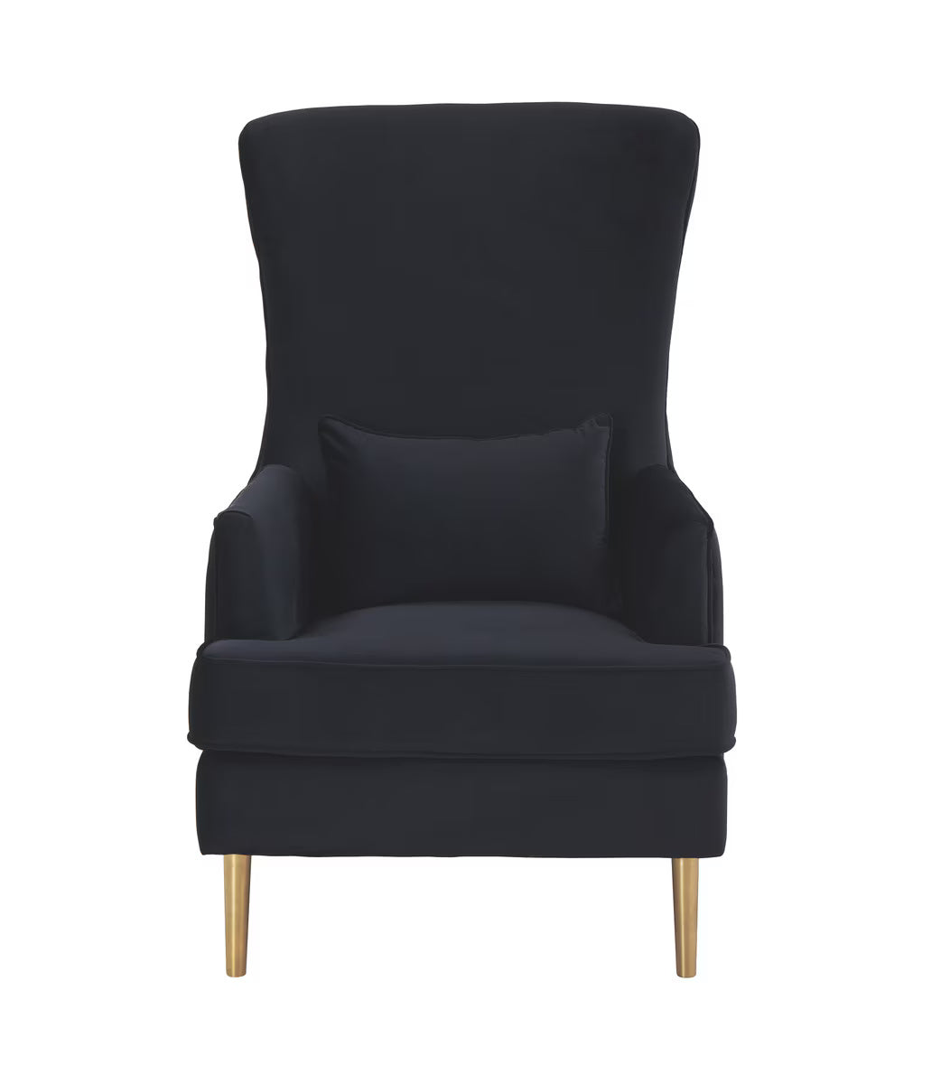 Alina Black Tall Tufted Back Chair By Inspire Me! Home Decor