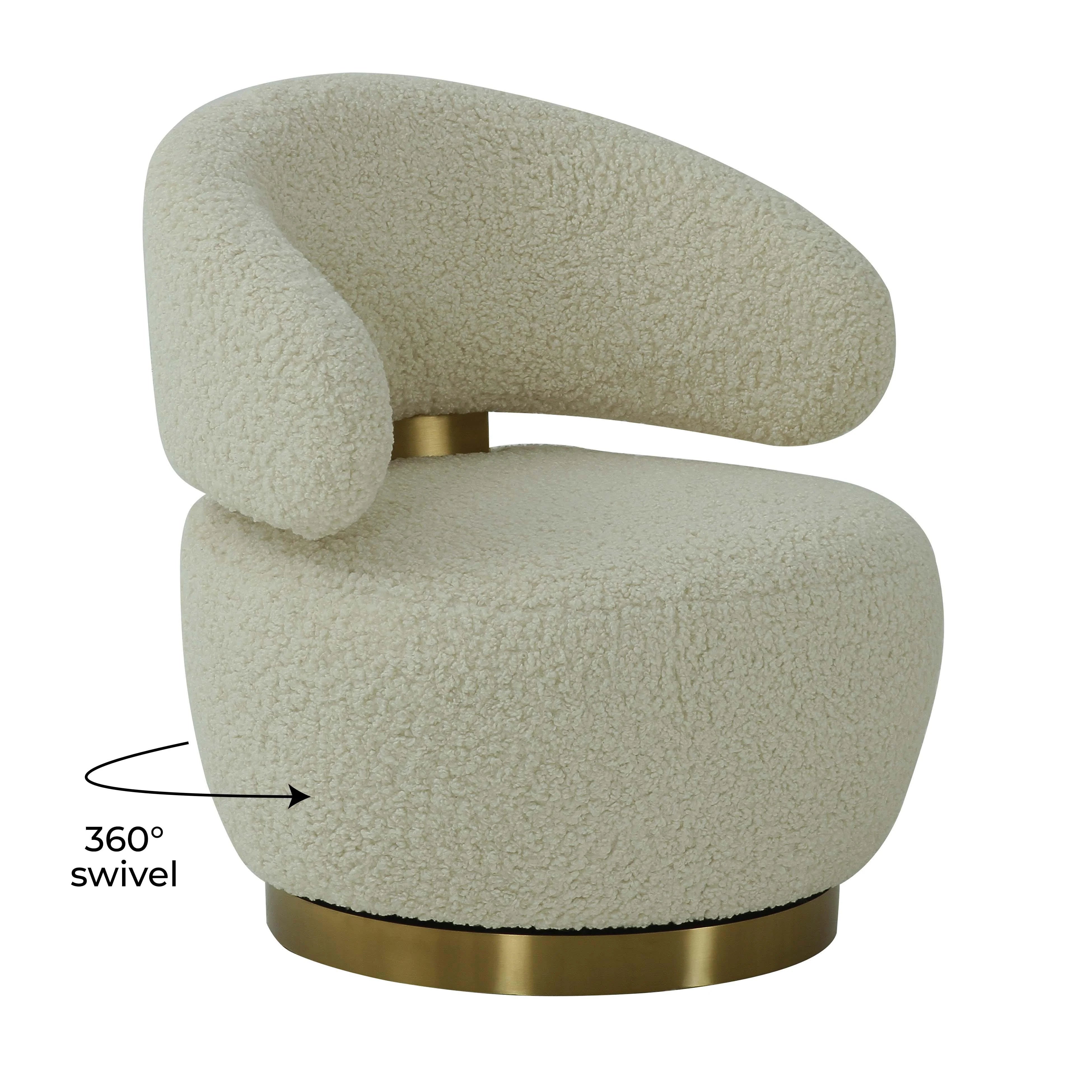 Chaise Austin en fausse peau de mouton 