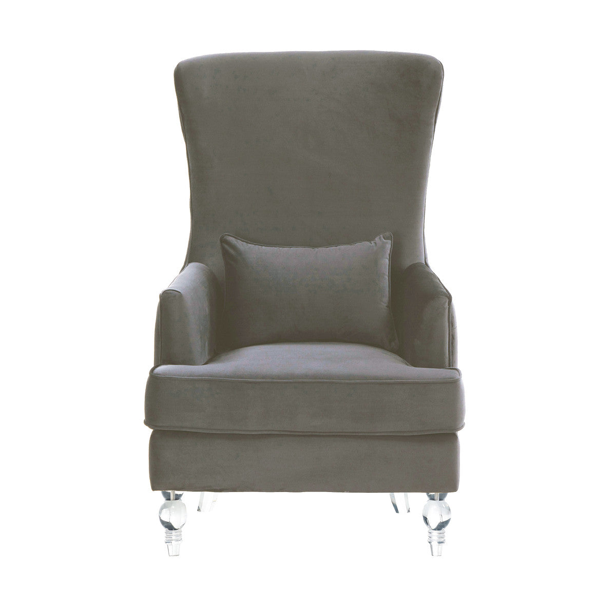 Aubree Velvet Chair with Acrylic Legs