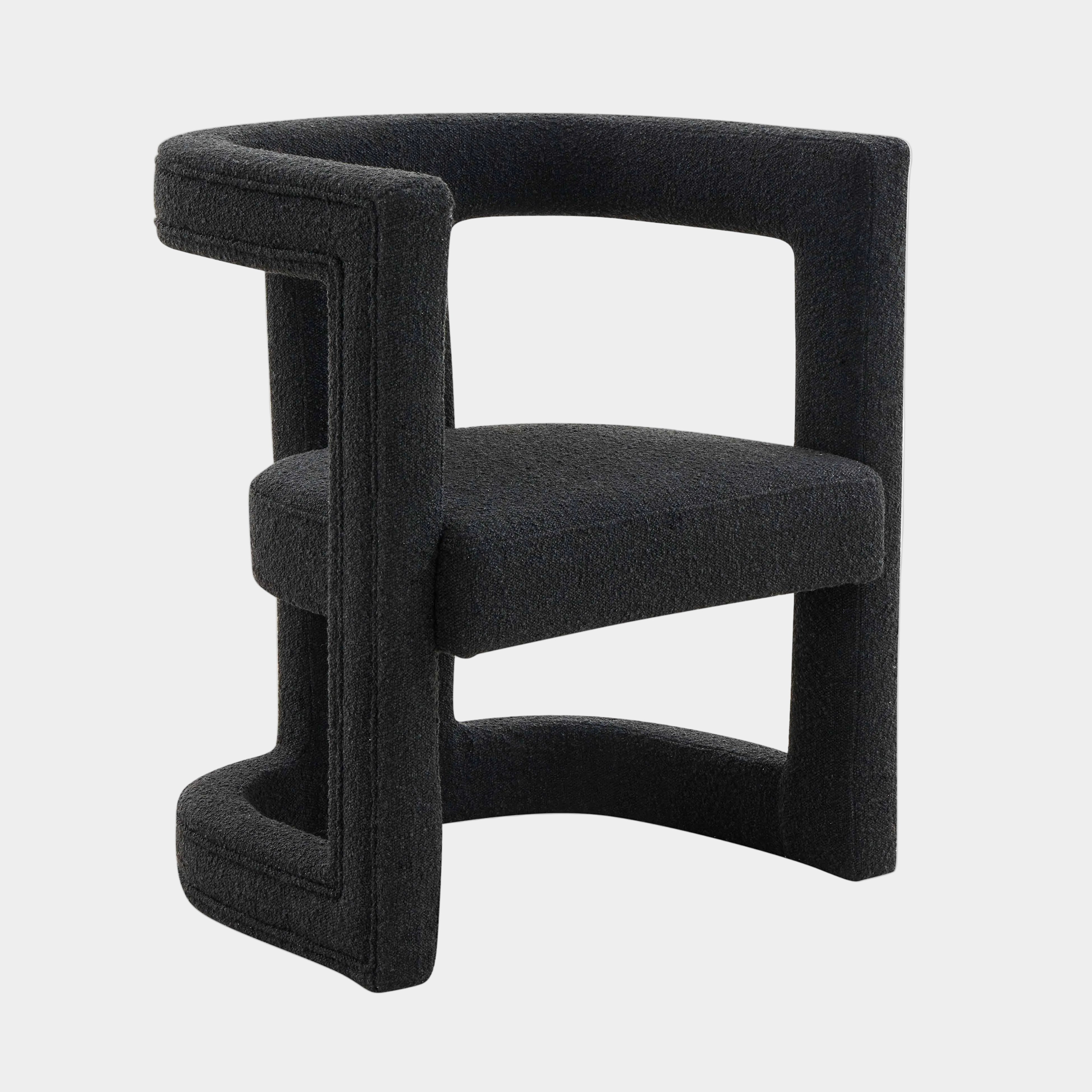 Ada Black Performance Boucle Chair