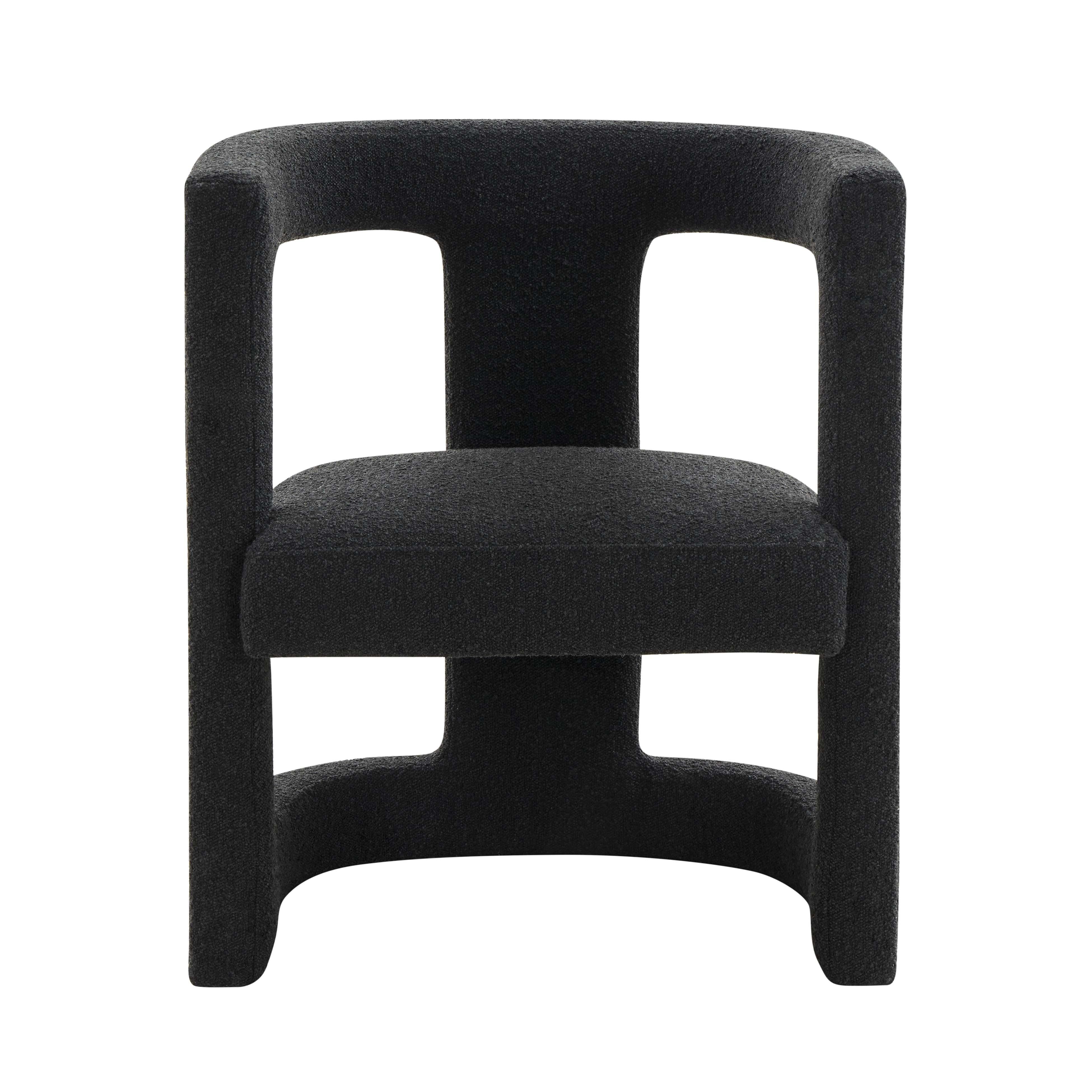 Ada Black Performance Boucle Chair