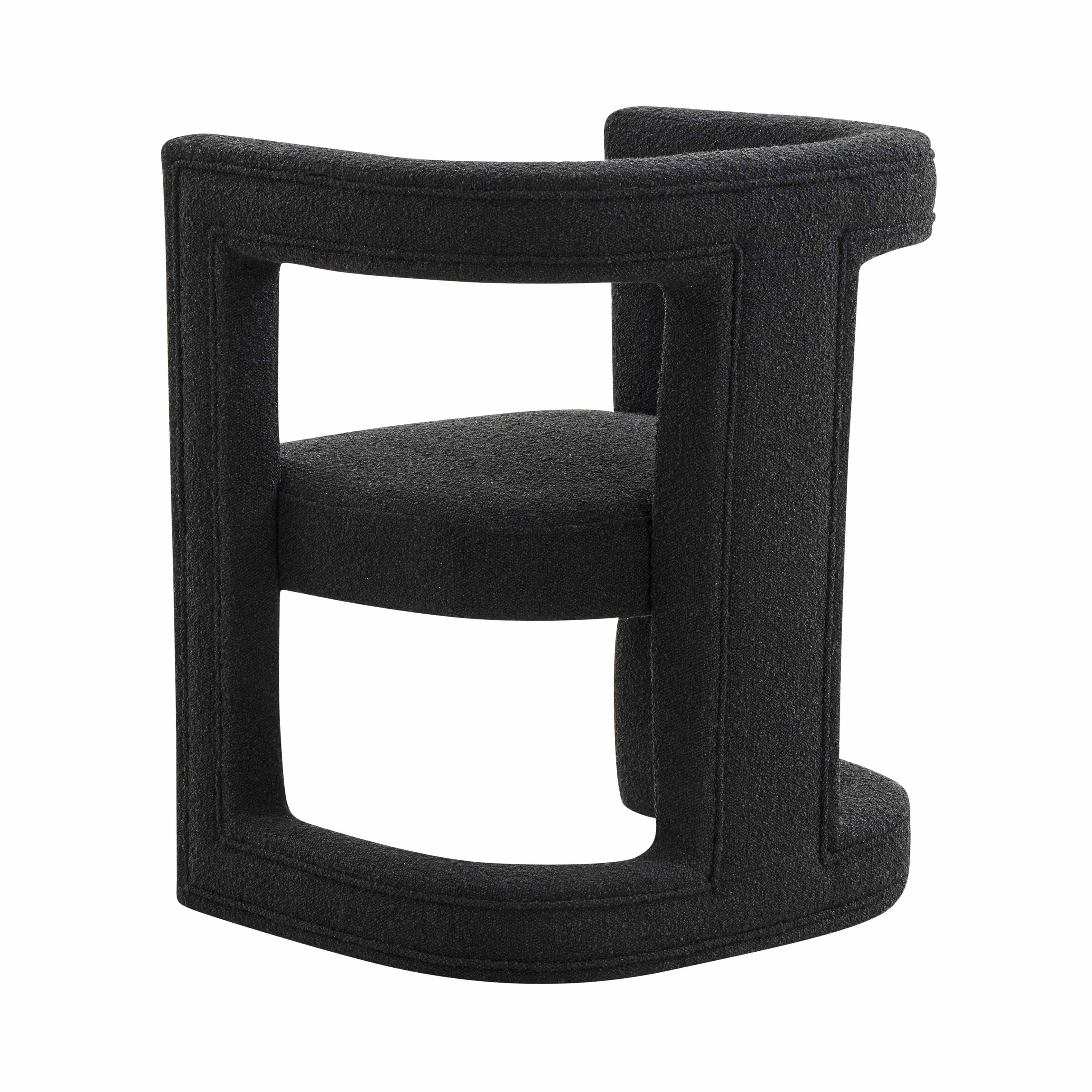 Ada Black Performance Boucle Chair