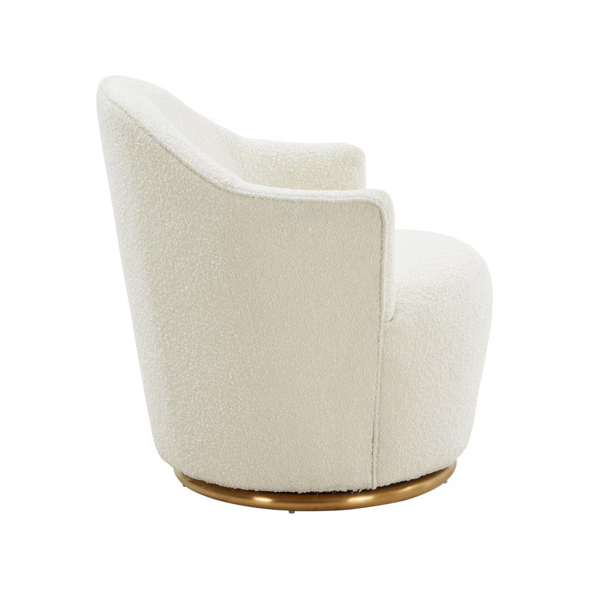 Skyla Cream Boucle Swivel Chair