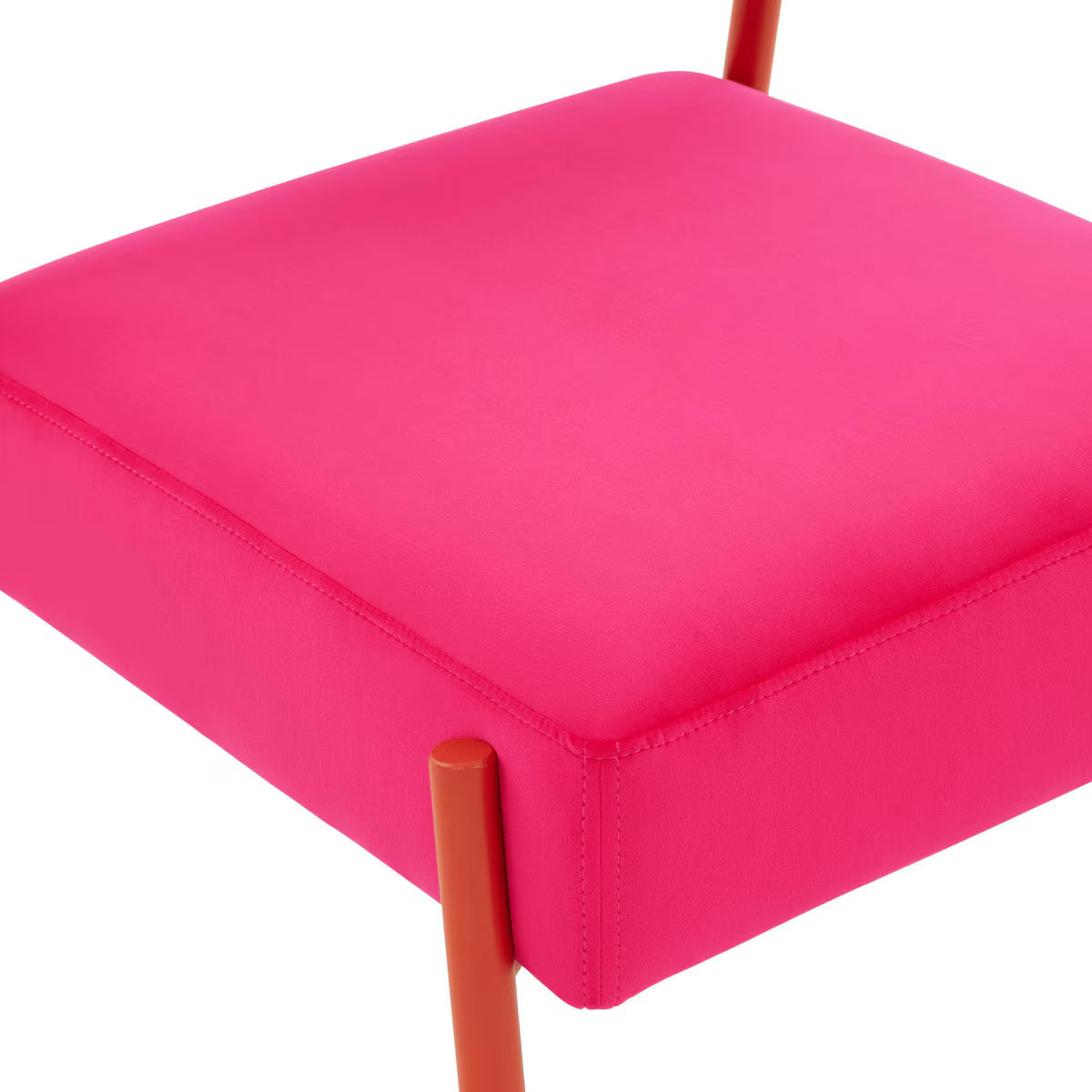 Jolene Hot Pink Velvet Accent Chair