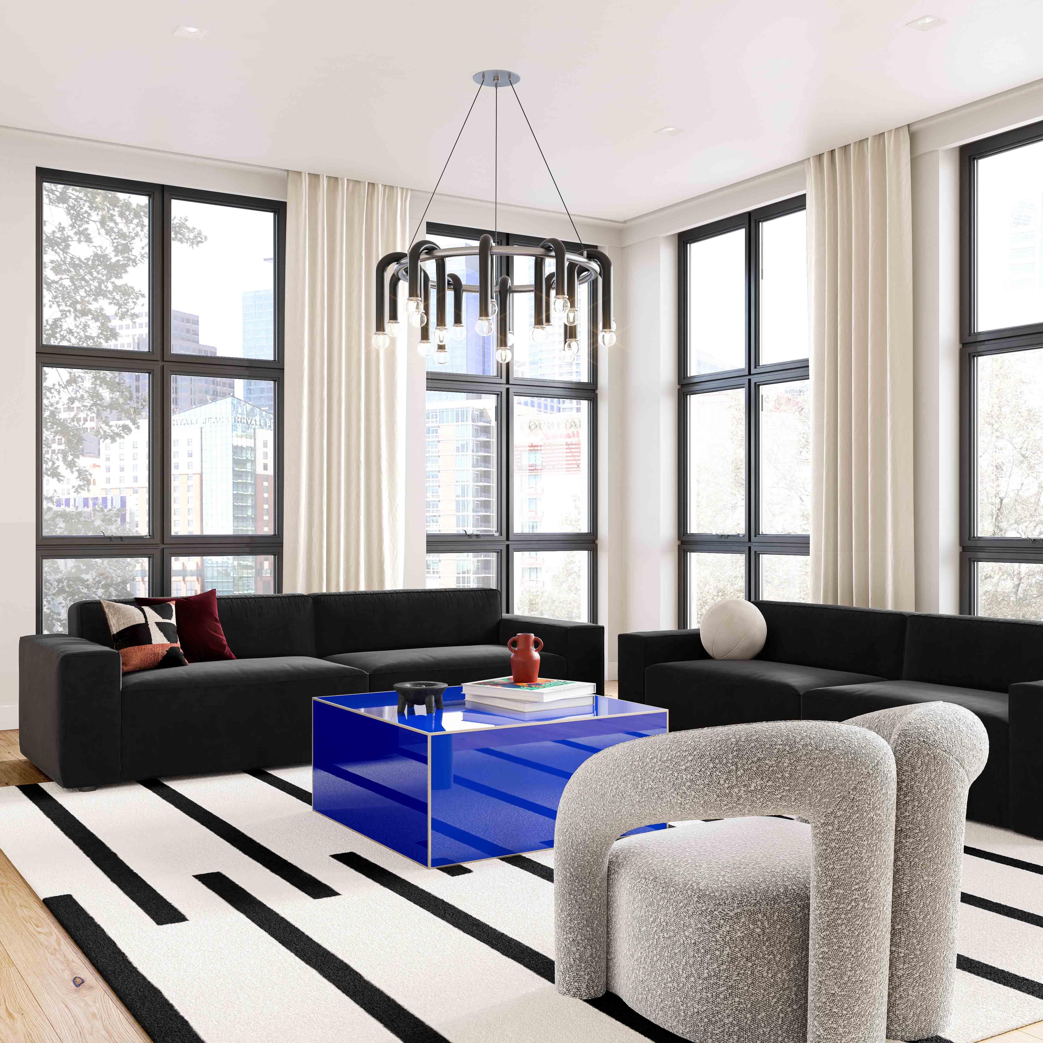 Fauteuil d'appoint boucle moucheté Jenn 