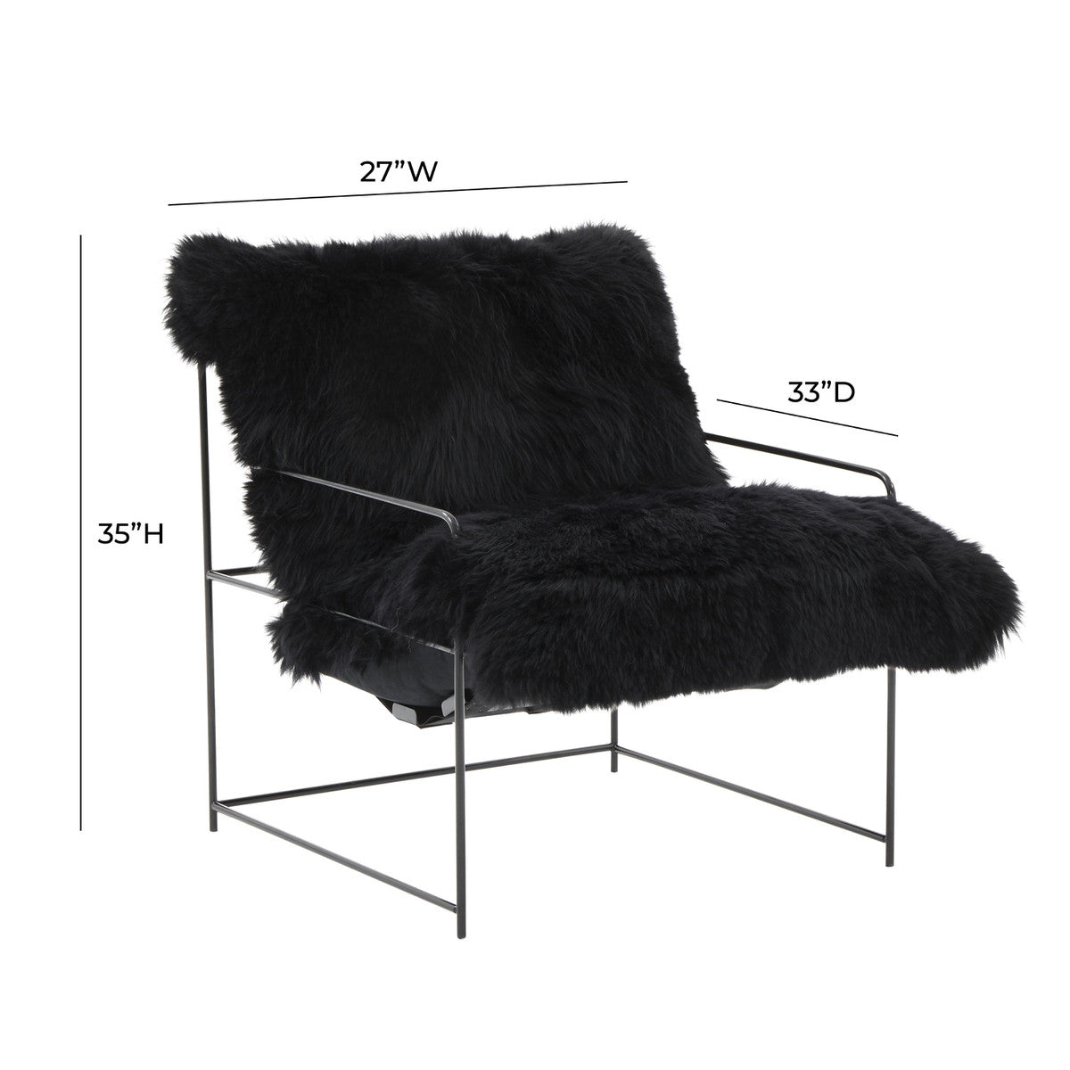 Kimi Genuine Sheepskin Chair