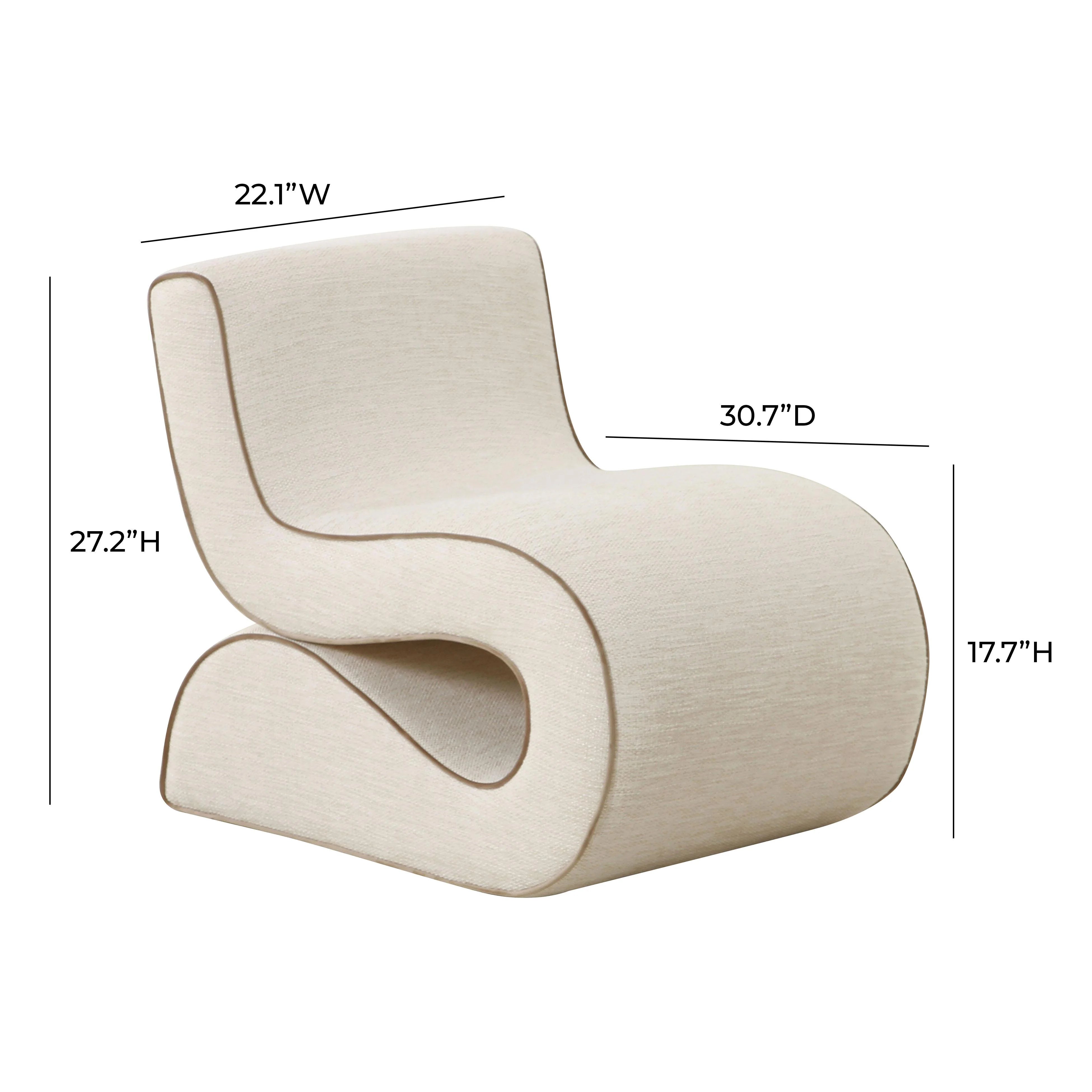 Fauteuil d'appoint Senna en boucle gris moucheté 