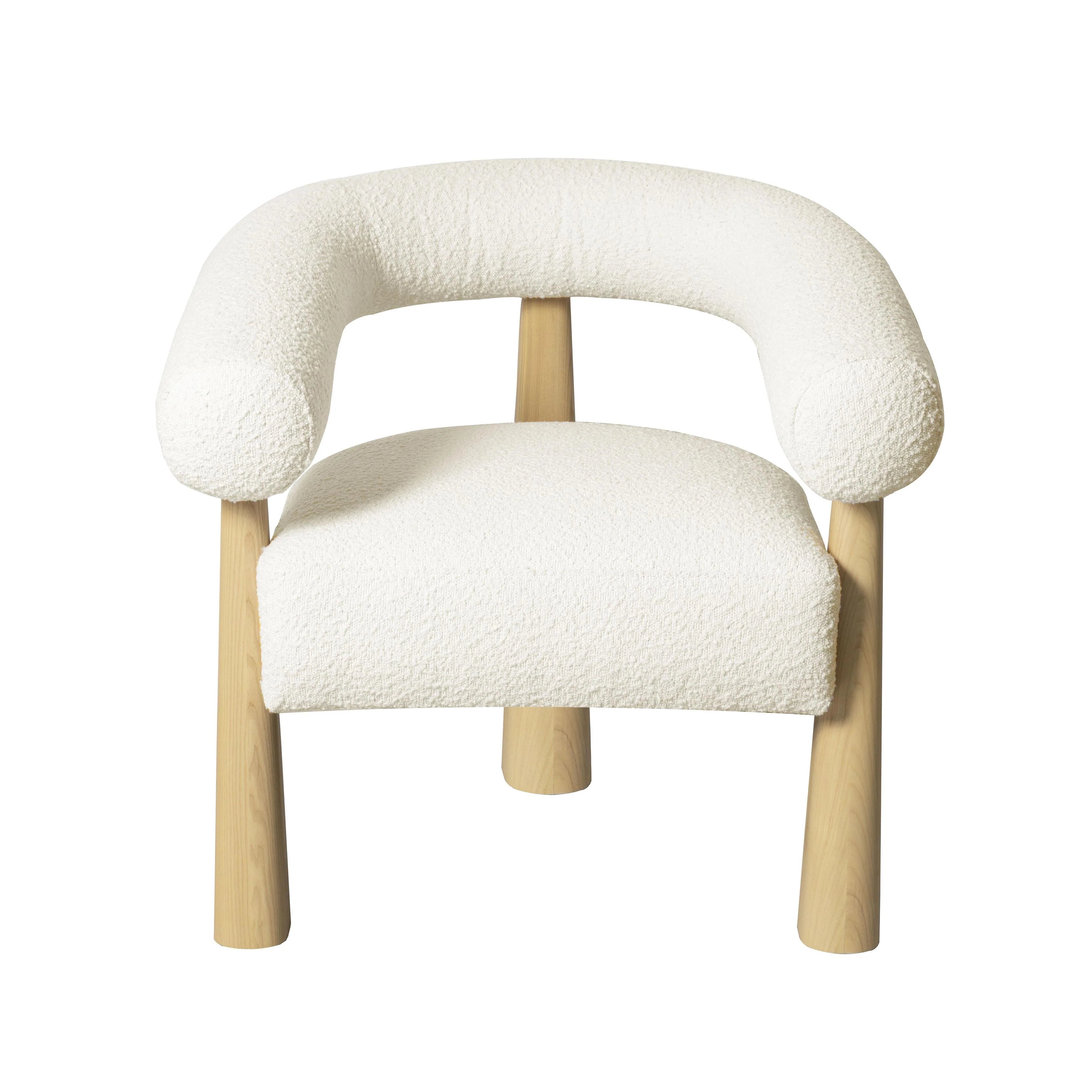 Fauteuil d'appoint Performance Boucle Spara crème
