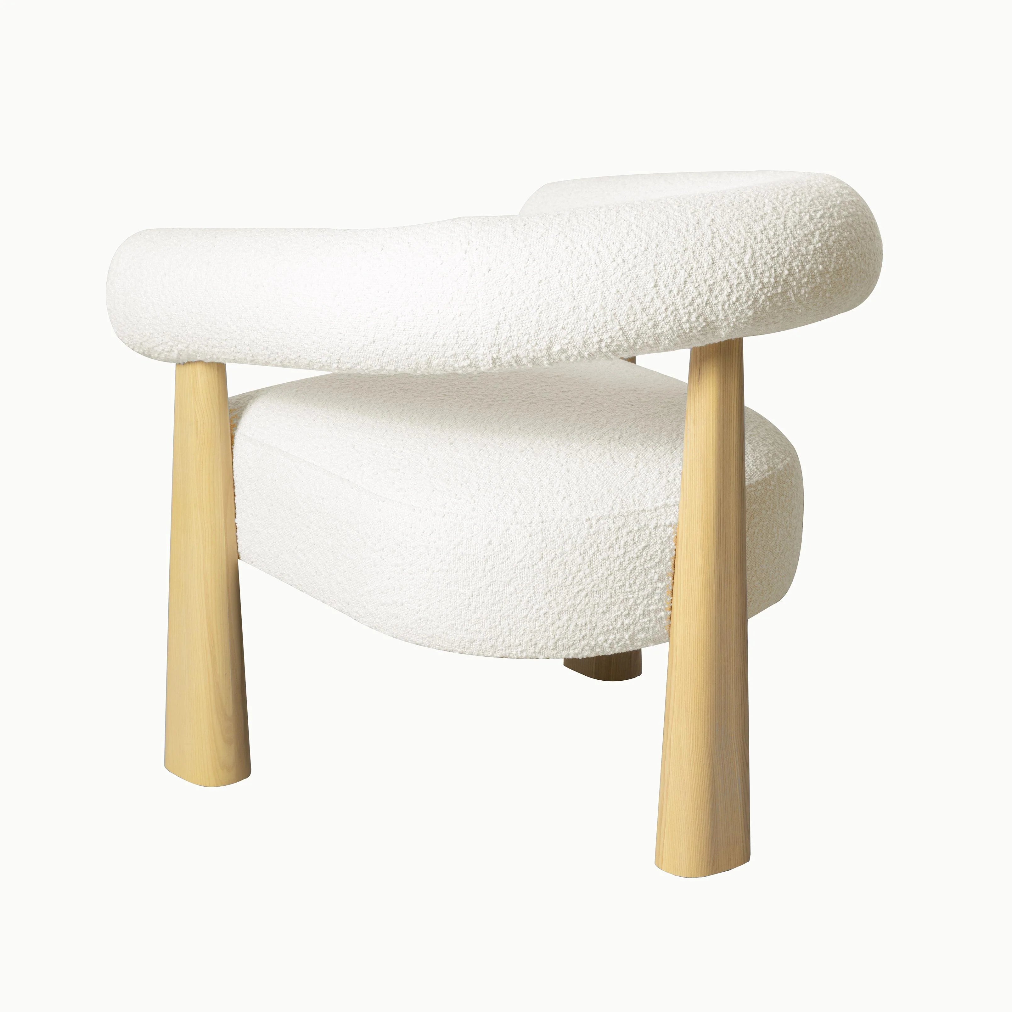 Fauteuil d'appoint Performance Boucle Spara crème