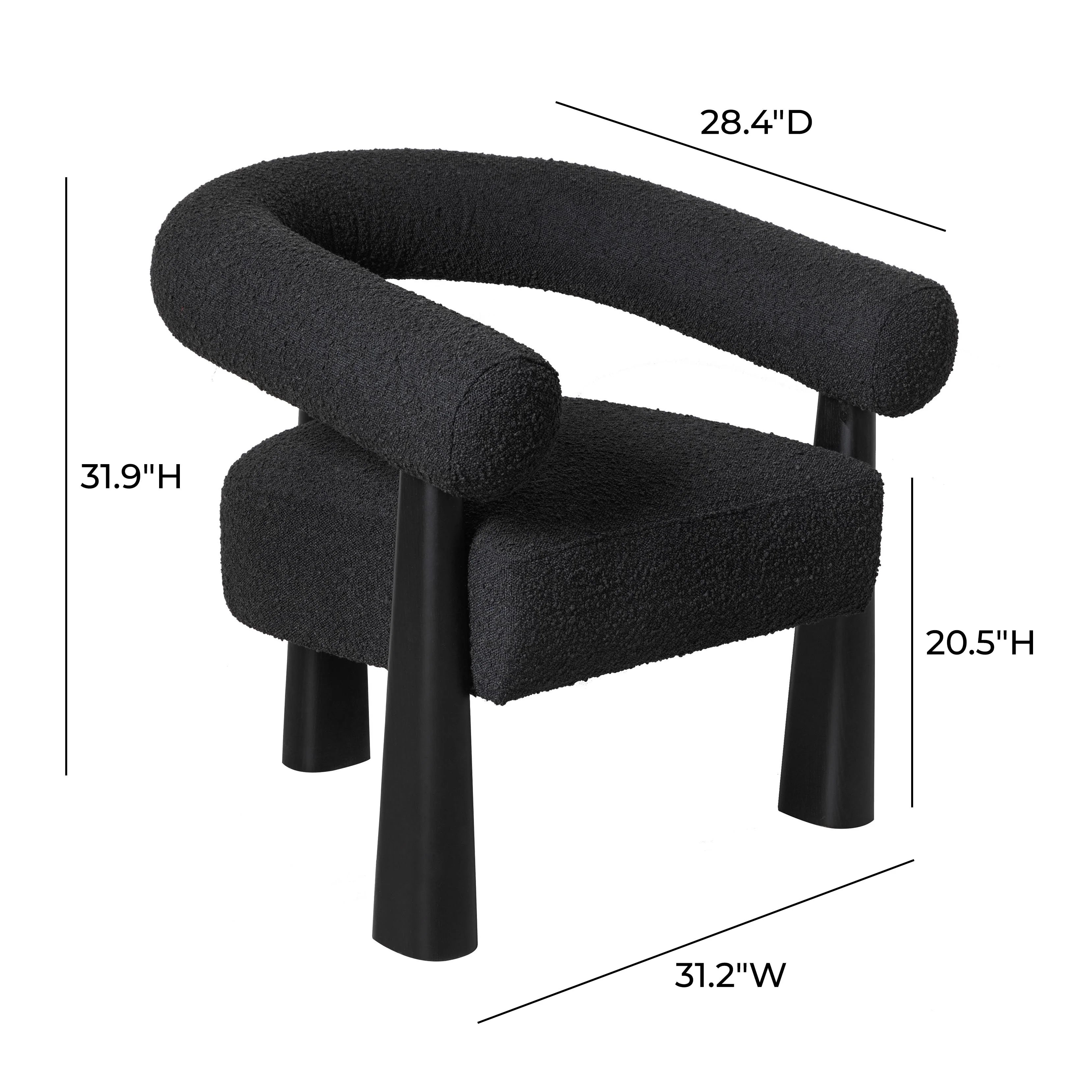 Fauteuil d'appoint Performance Boucle Spara crème