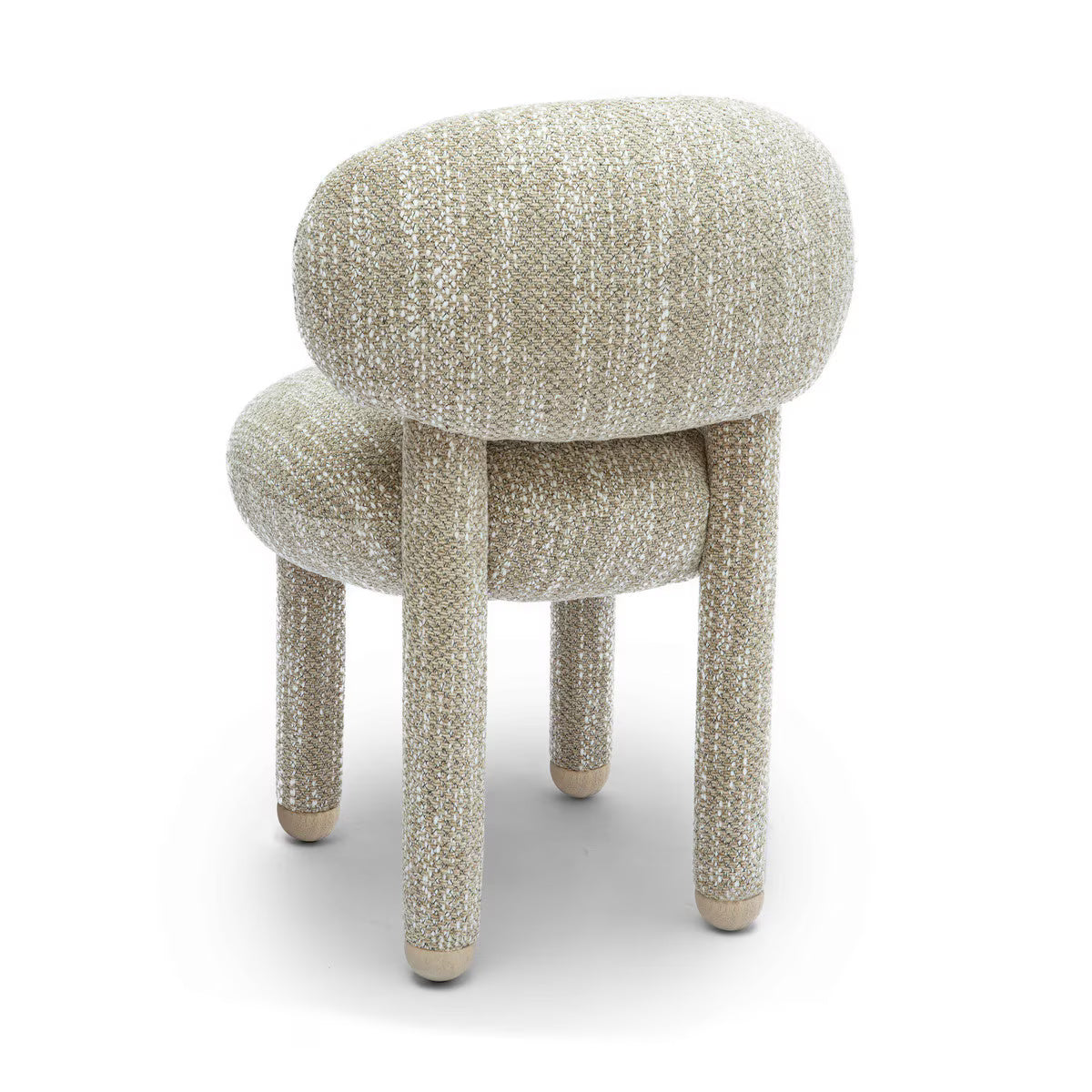 Manu Beige Nubby Performance Fabric Side Chair