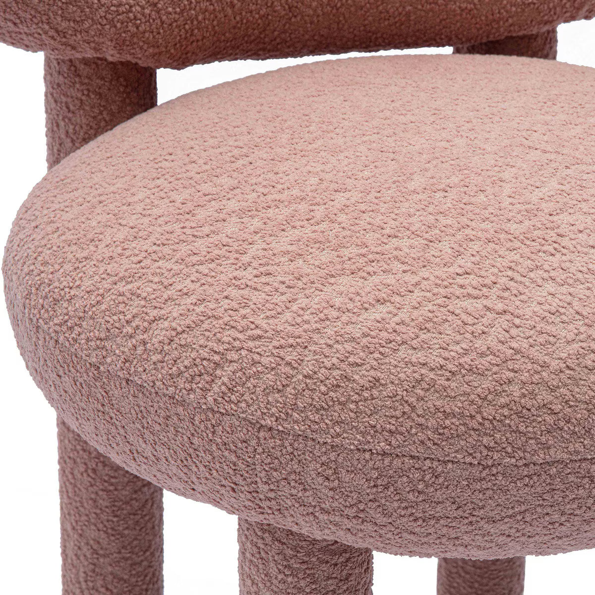 Manu Rose Pink Performance Boucle Side Chair