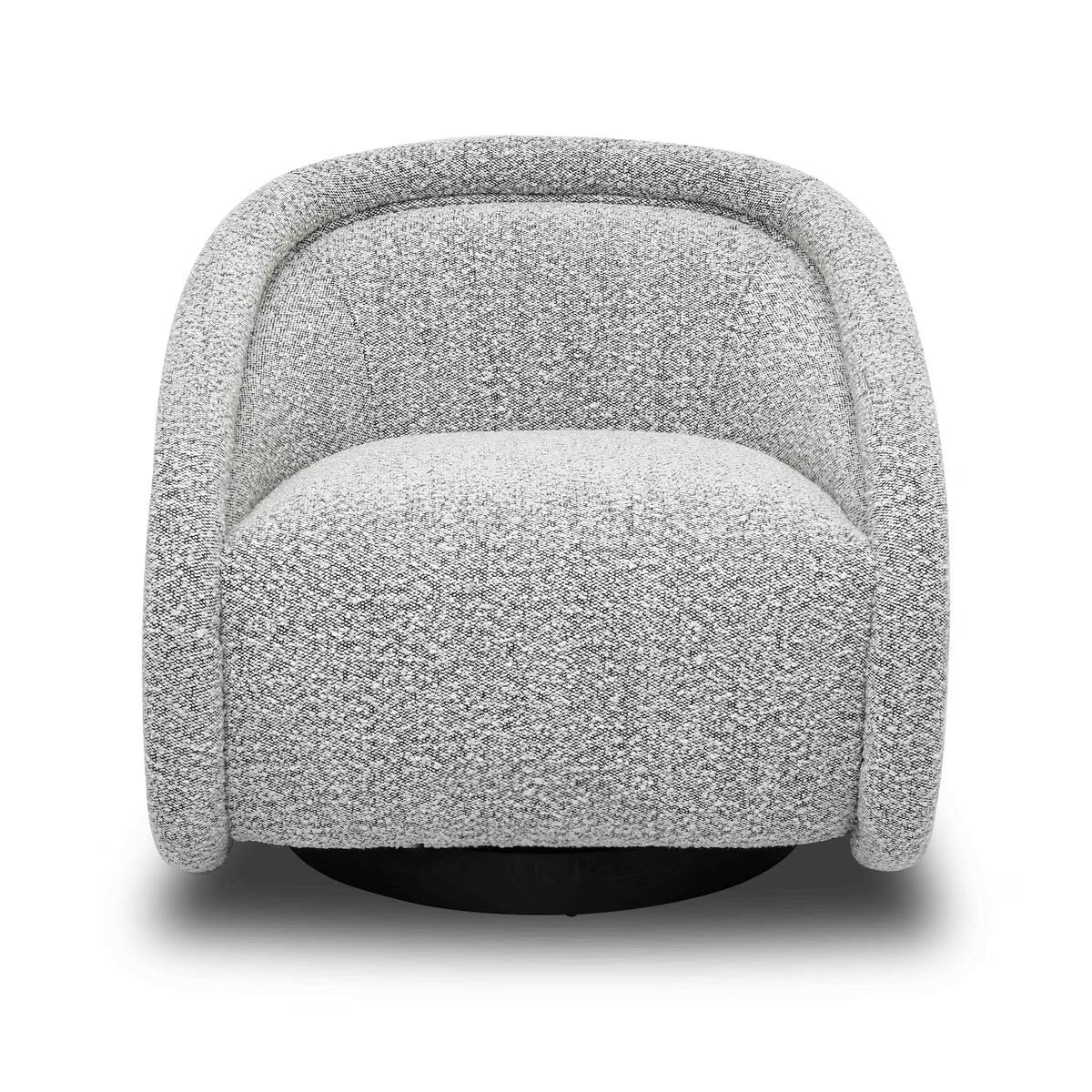 Rory Grey Boucle Swivel Chair