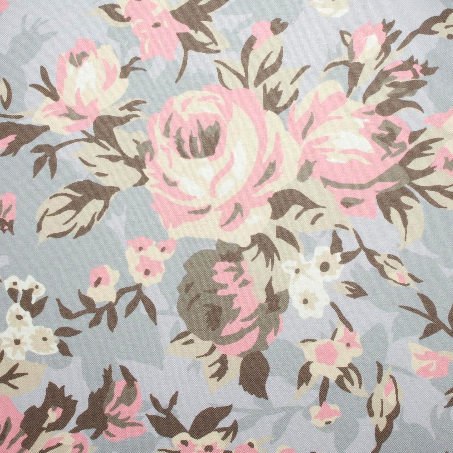 Pamela Spring Floral Print Performance Fabric Tasseled Lounge Accent Chair