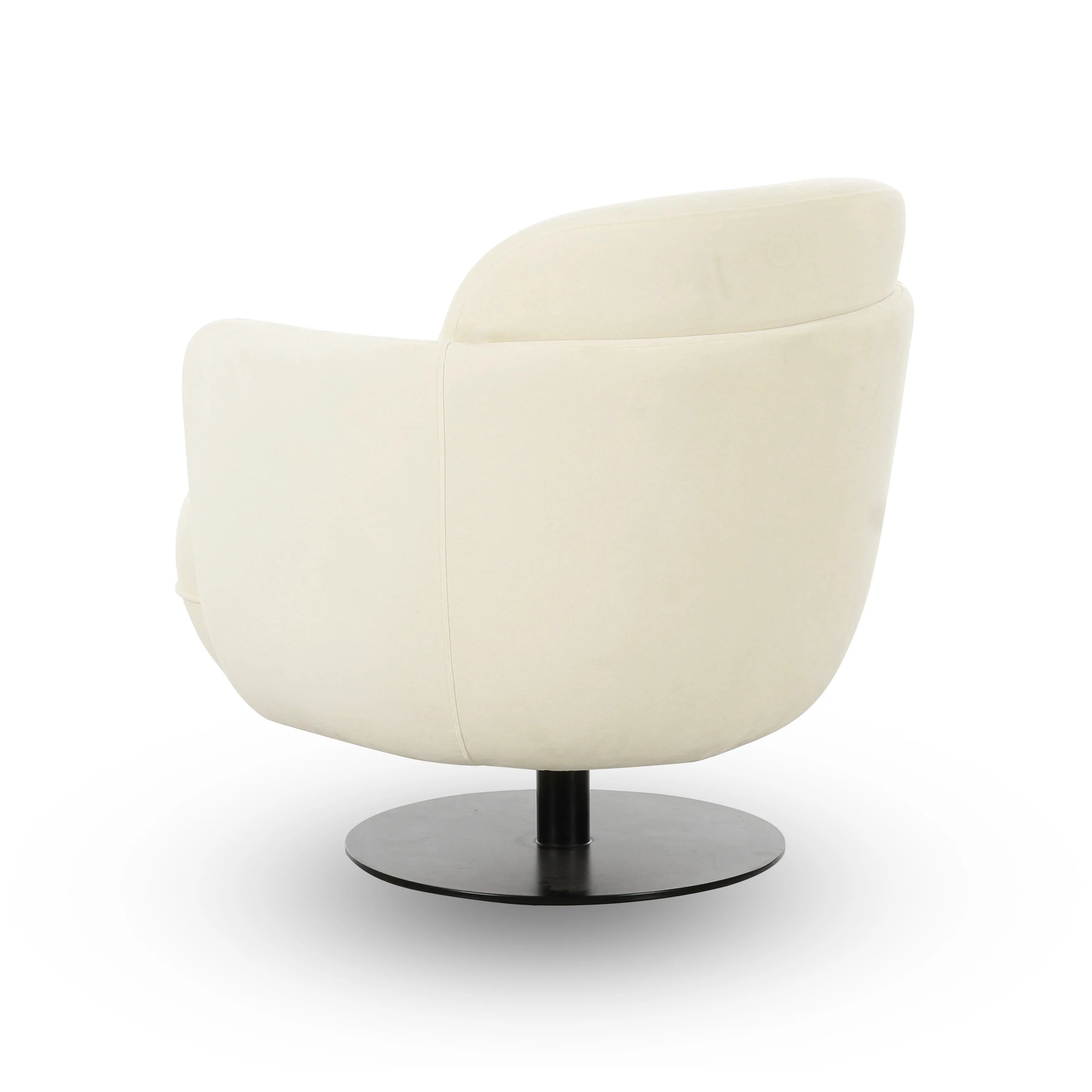 Solange Performance Velvet Swivel Accent Chair
