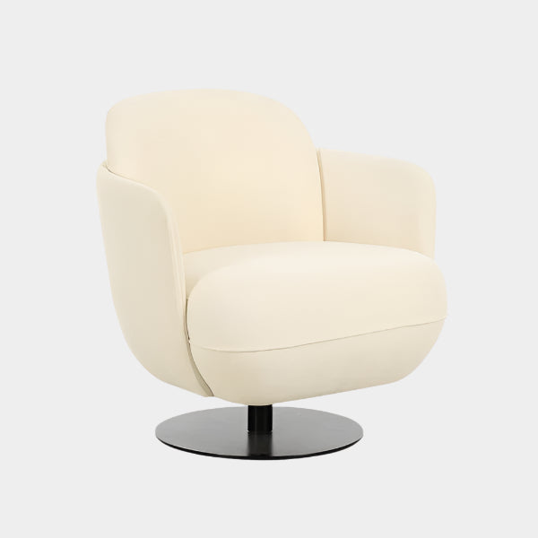 Solange Velvet Swivel Chair