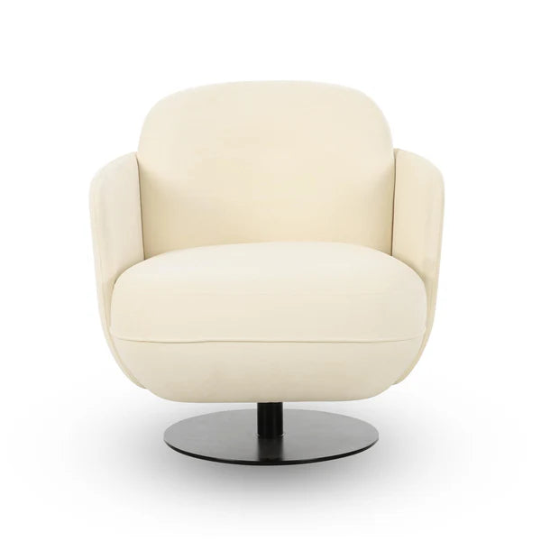 Solange Velvet Swivel Chair