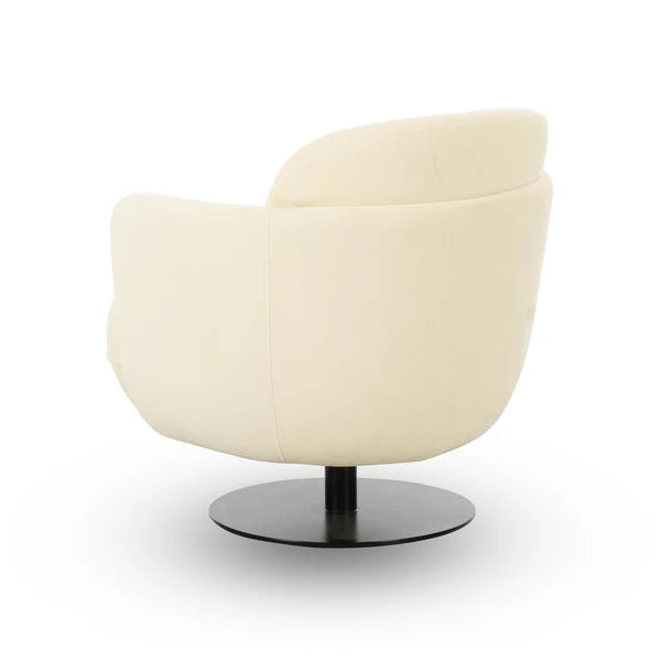 Solange Velvet Swivel Chair