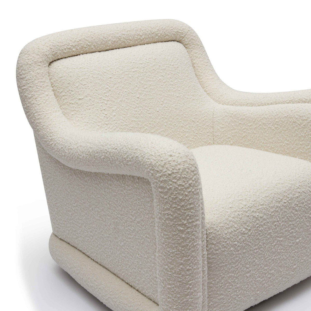 Charli Grey Boucle Swivel Chair