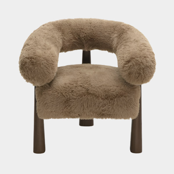 Spara Straight Vegan Shearling Accent Chair