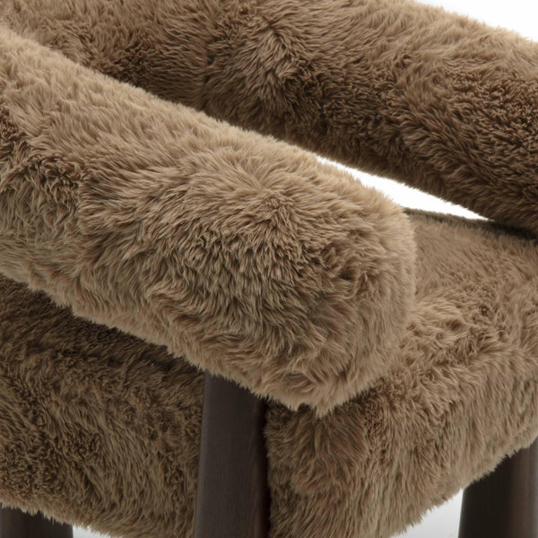 Spara Straight Vegan Shearling Accent Chair