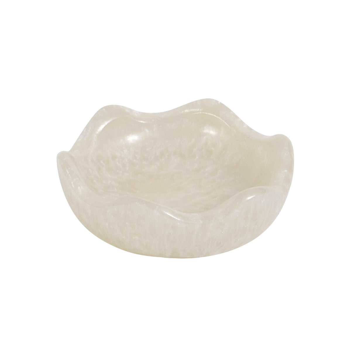 Platform Tan Swirl Resin Kiddush Cup