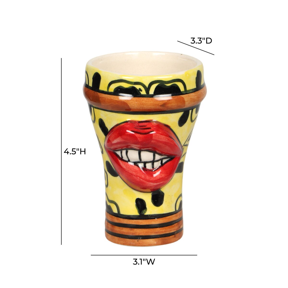 Velma 'Flirty' Ceramic Glasses - Set of 4