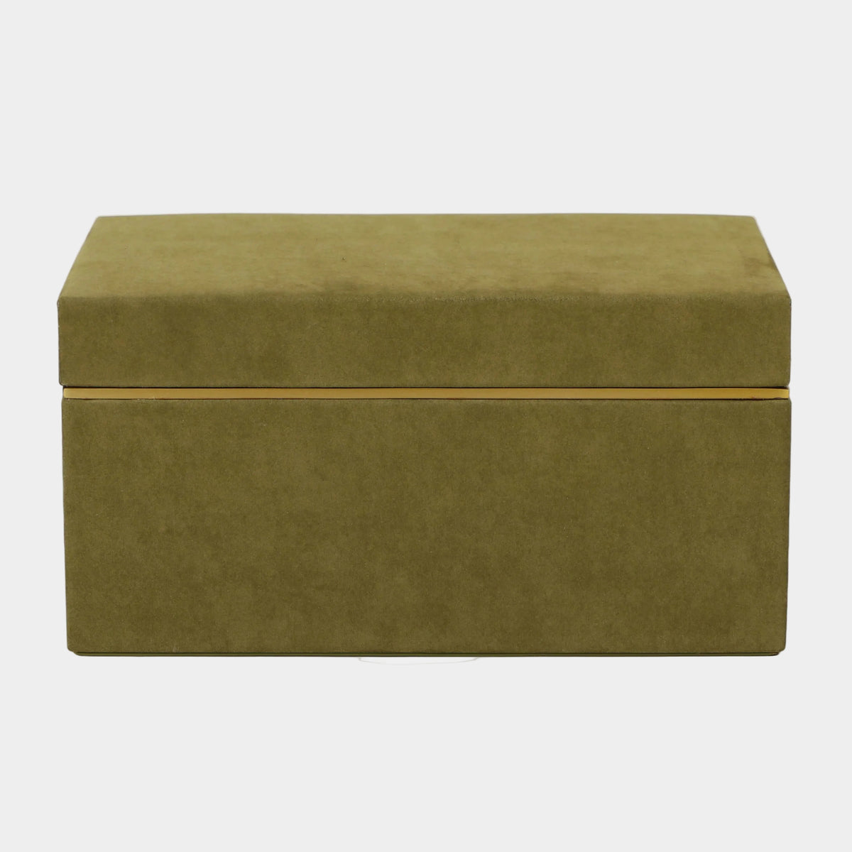 Pisa Green Vegan Suede Contract-Grade Storage Box