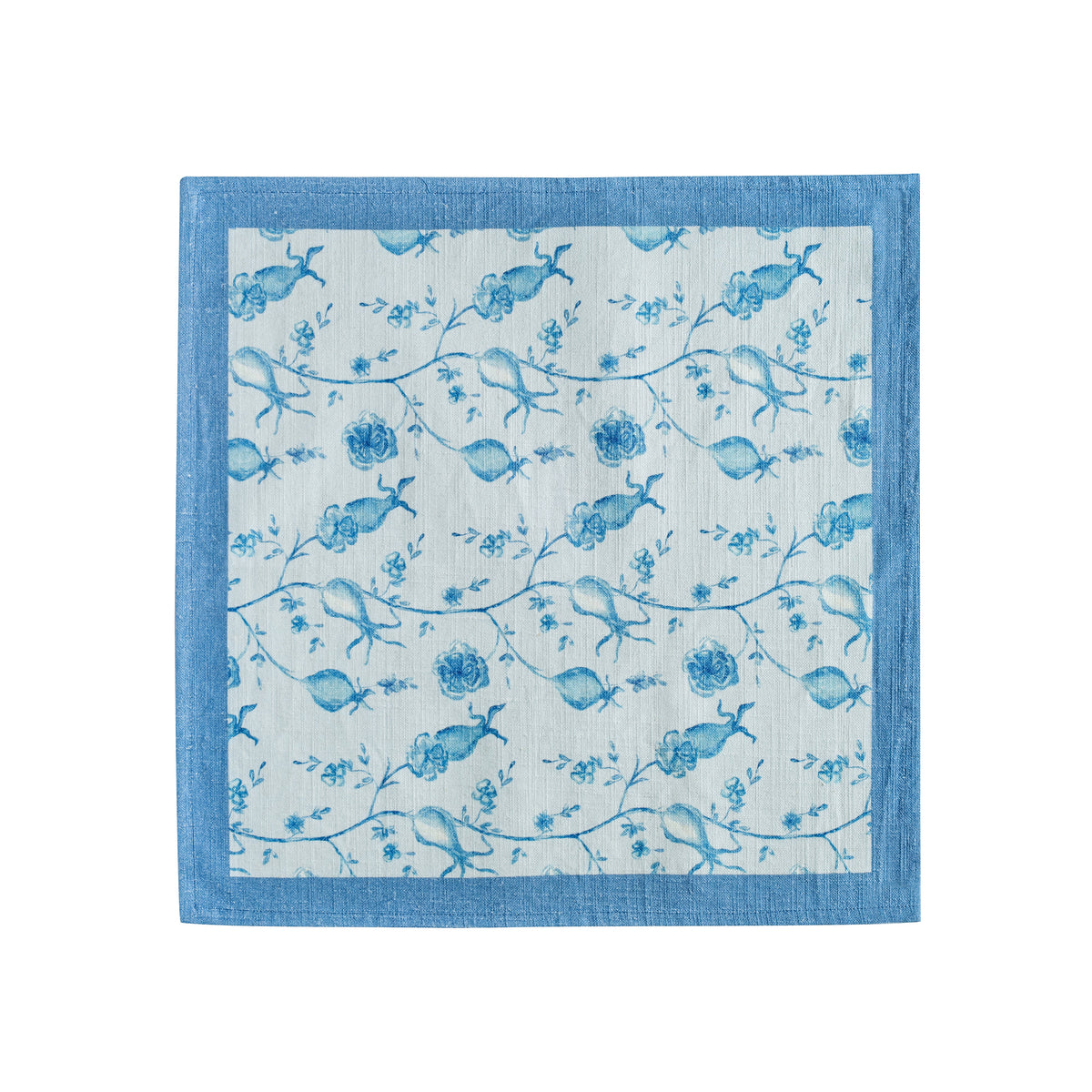 Dolce Natural Cotton Napkin - Set of 4 - Baby Blue