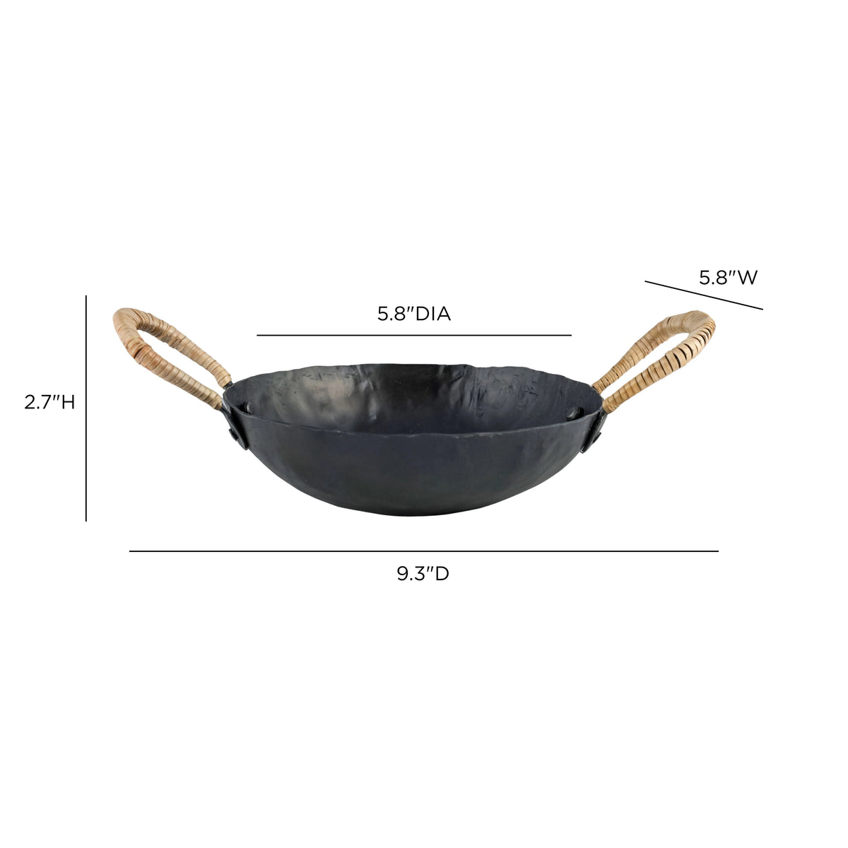 Verma Black Hammered Iron Catchall