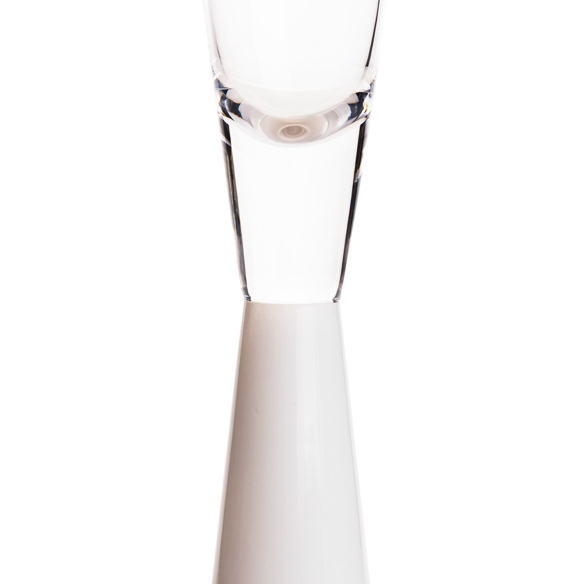 Flute White Champagne Glasses - Set of 4