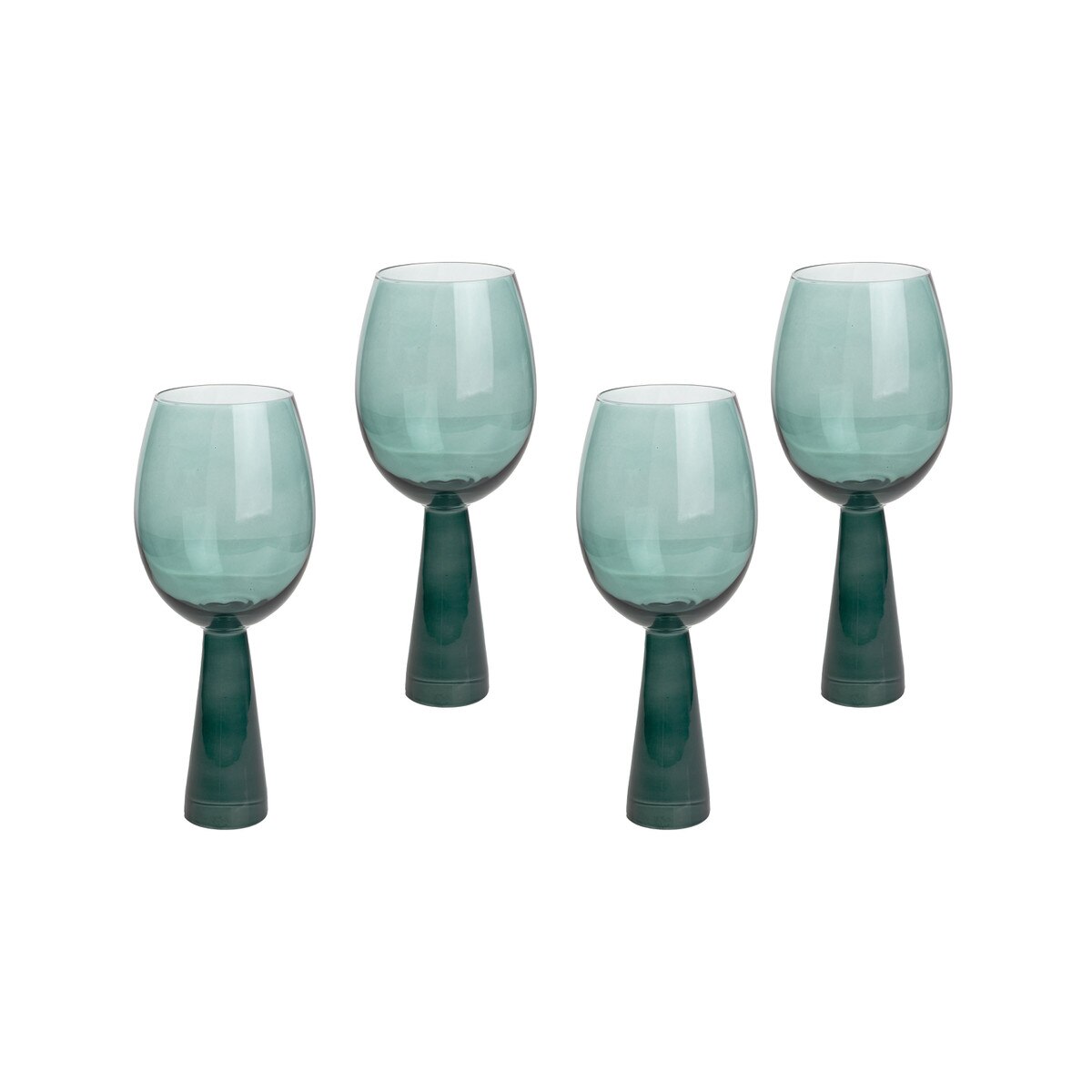 Rose Wine Glasses - Set of 4