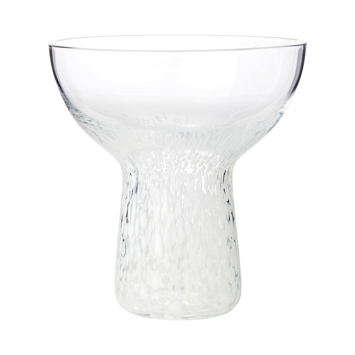 Dottie Clear White Dots Cocktail Glass - Set of 4