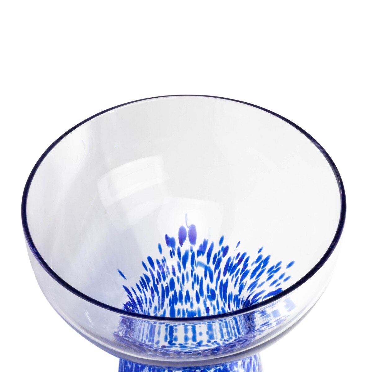 Dottie Blue Dots Cocktail Glass - Set of 4