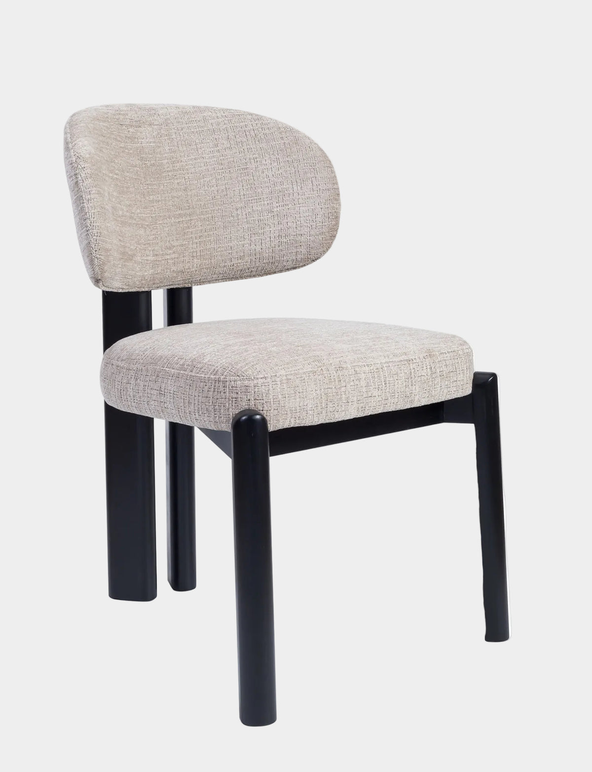 Thomas Dining Chair Light Grey Fabric