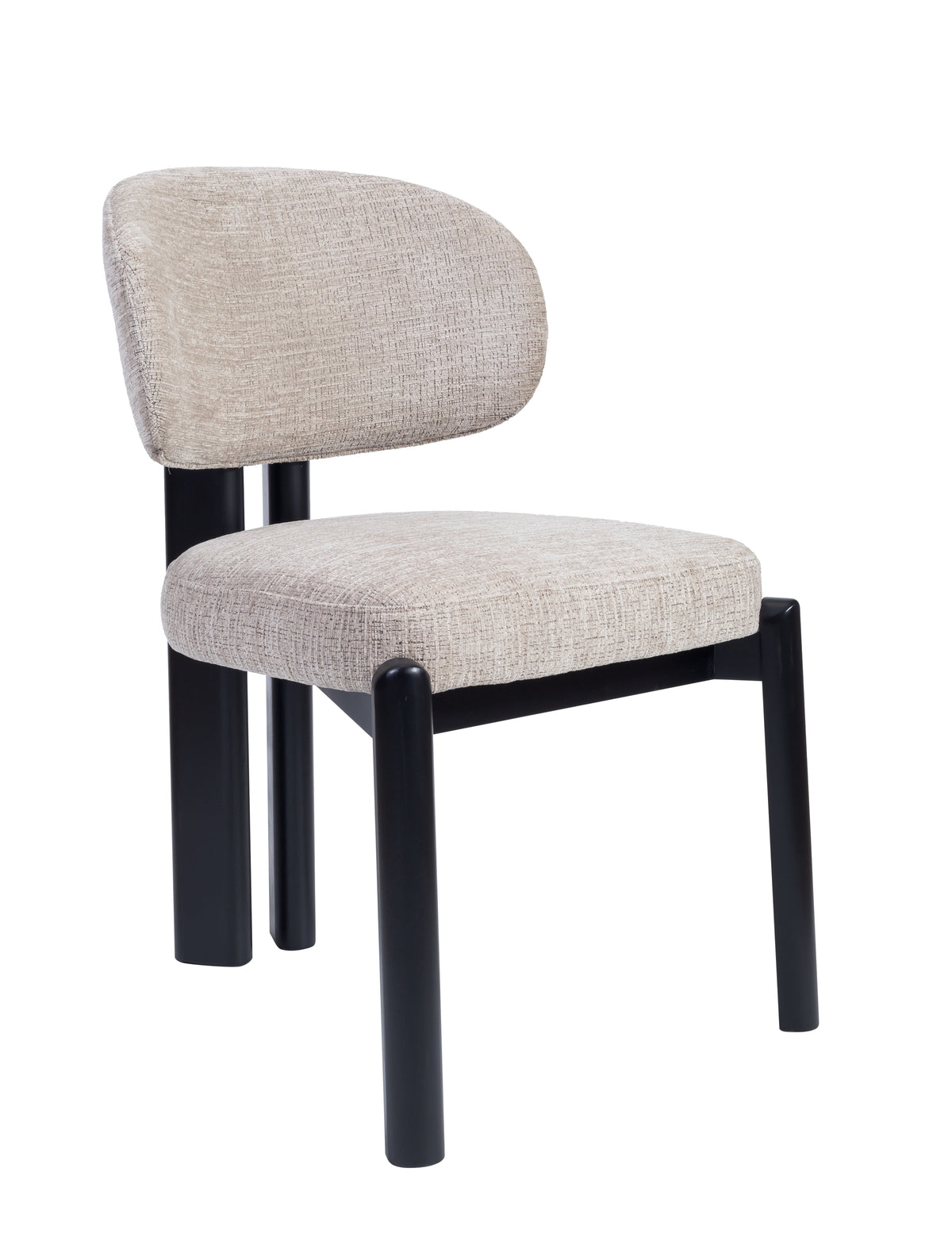 Thomas Dining Chair Light Grey Fabric