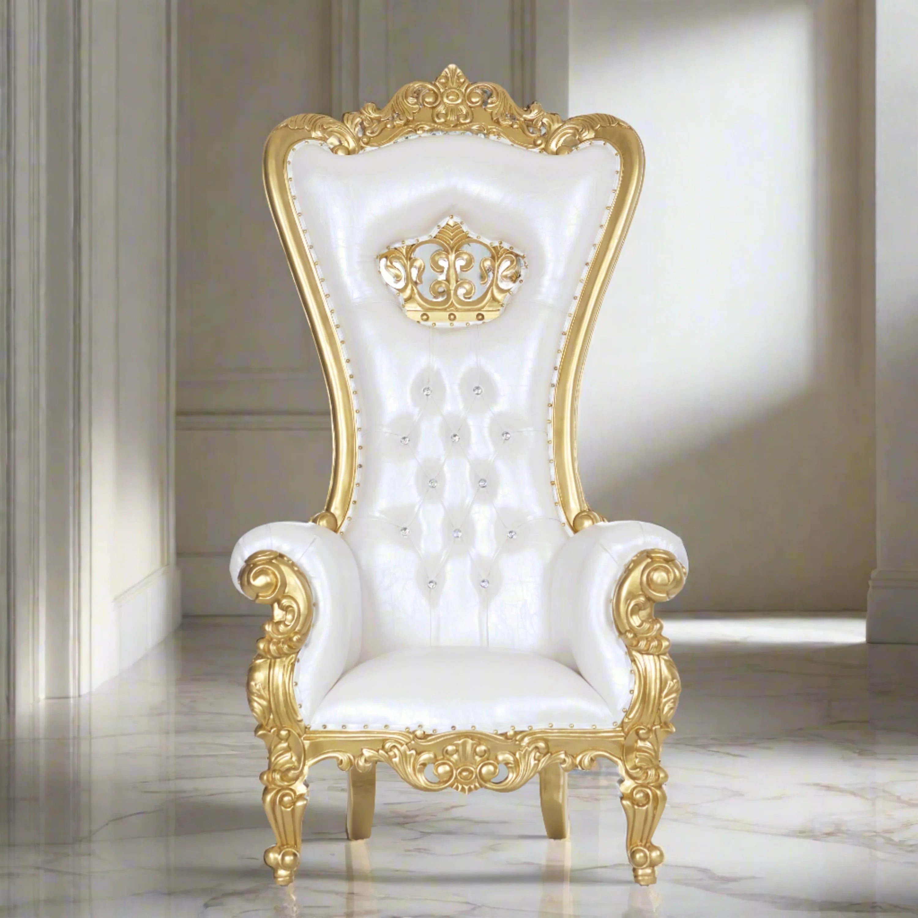 Crown Tiffany Throne Chair