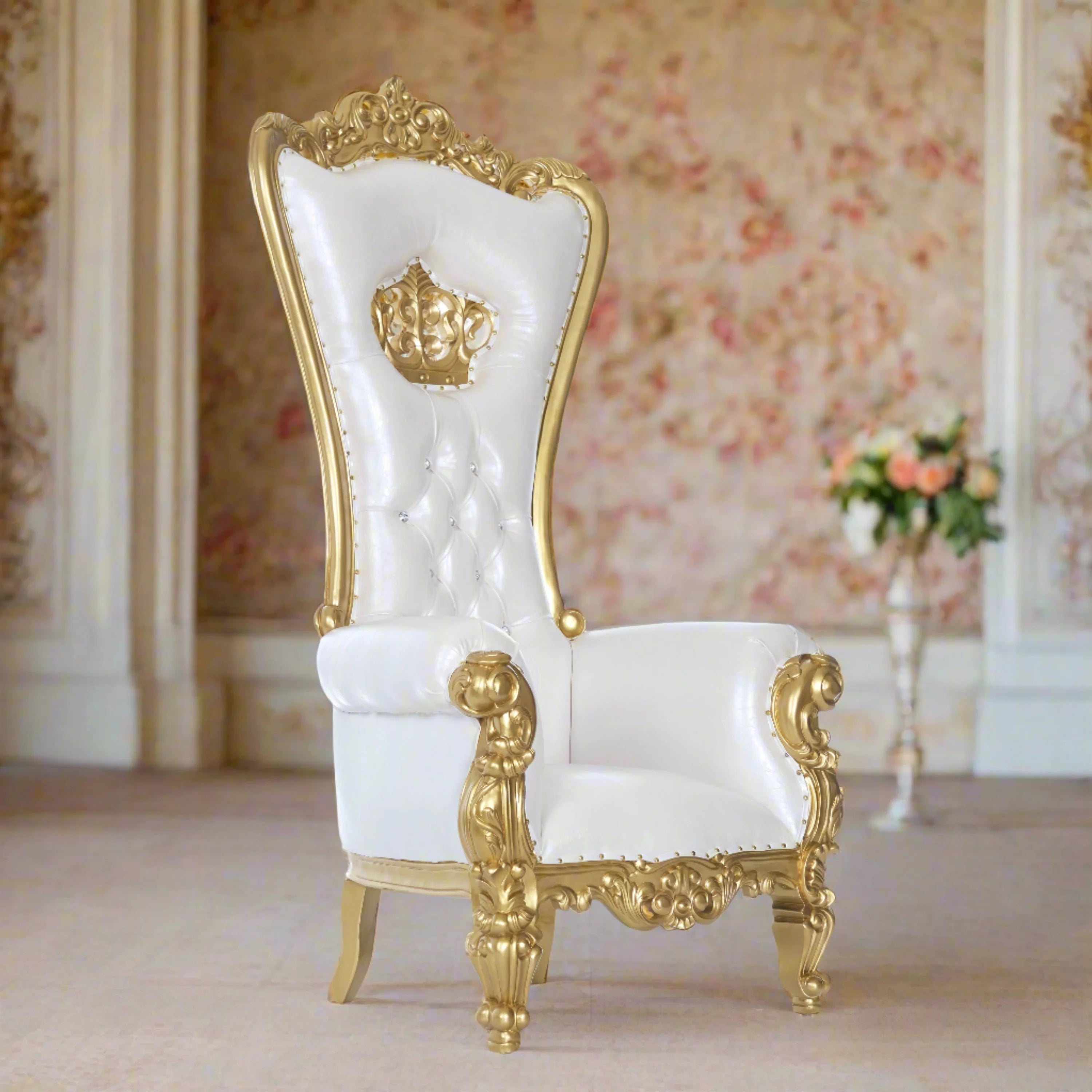 Crown Tiffany Throne Chair
