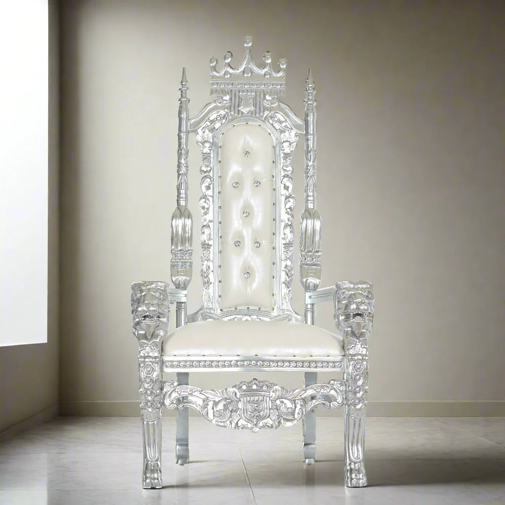 King David Crown Throne Chair - Vinyl