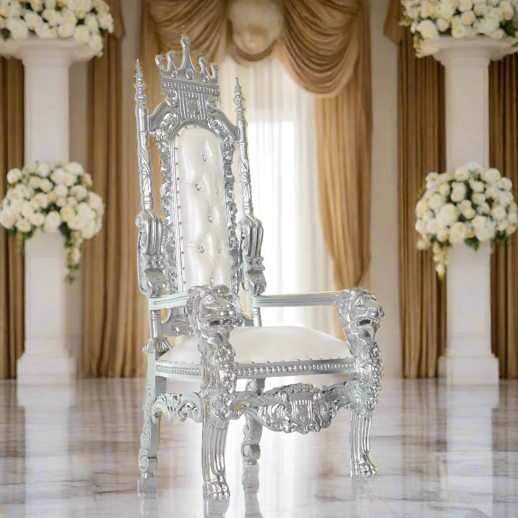 King David Crown Throne Chair - Vinyl