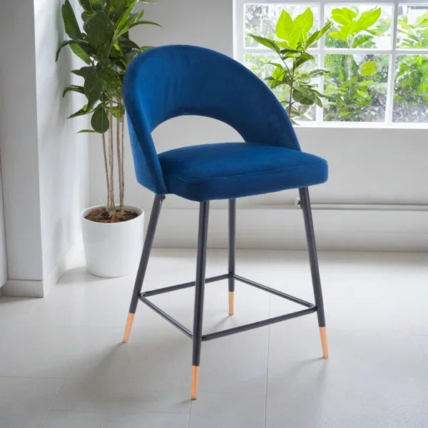 Tabouret en velours Akira