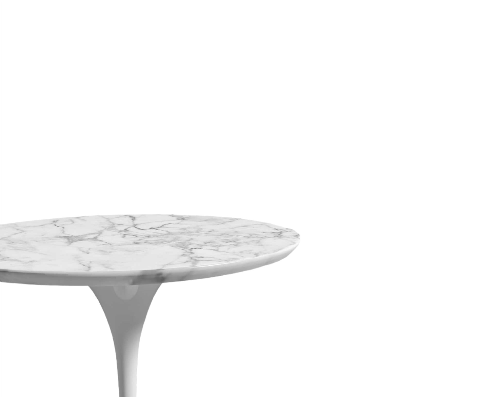 Table d'appoint Saarinen - Plateau en marbre