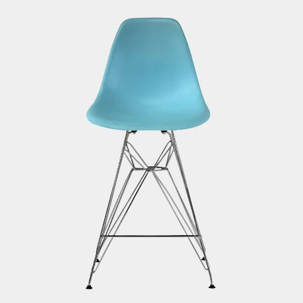 Tabouret moulé Eames avec pieds chromés (27")