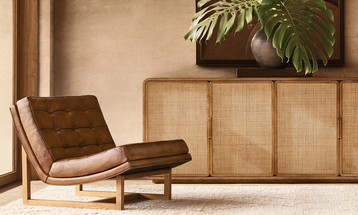 Santiago Cane 4-Door Sideboard