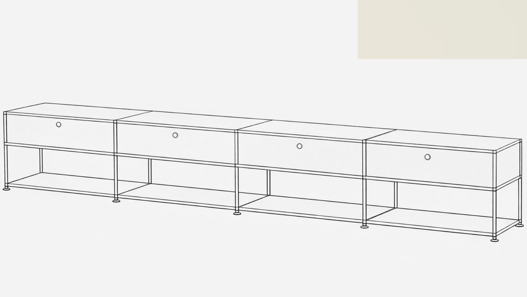 USM Haller Open Media Console