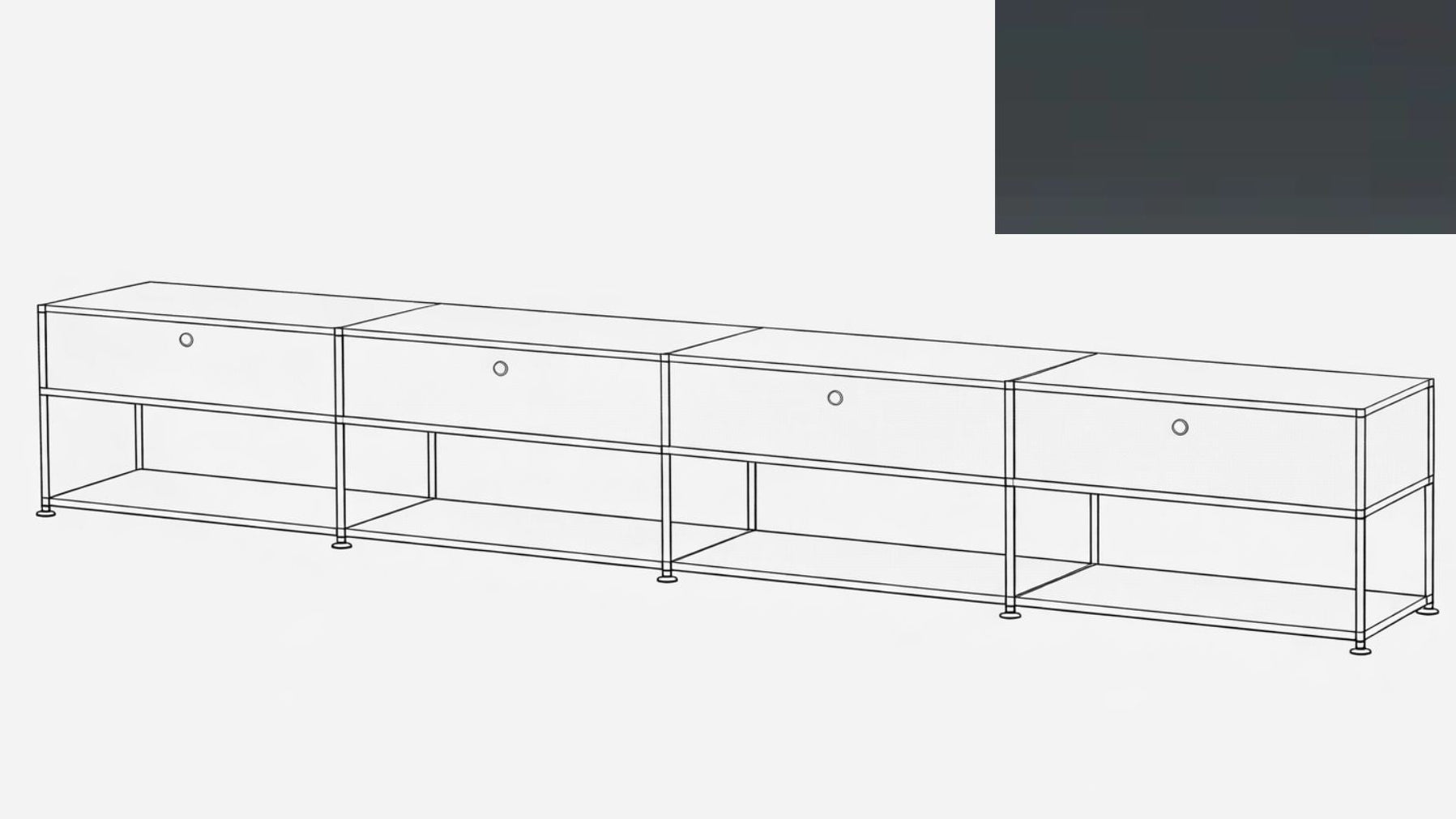 USM Haller Open Media Console