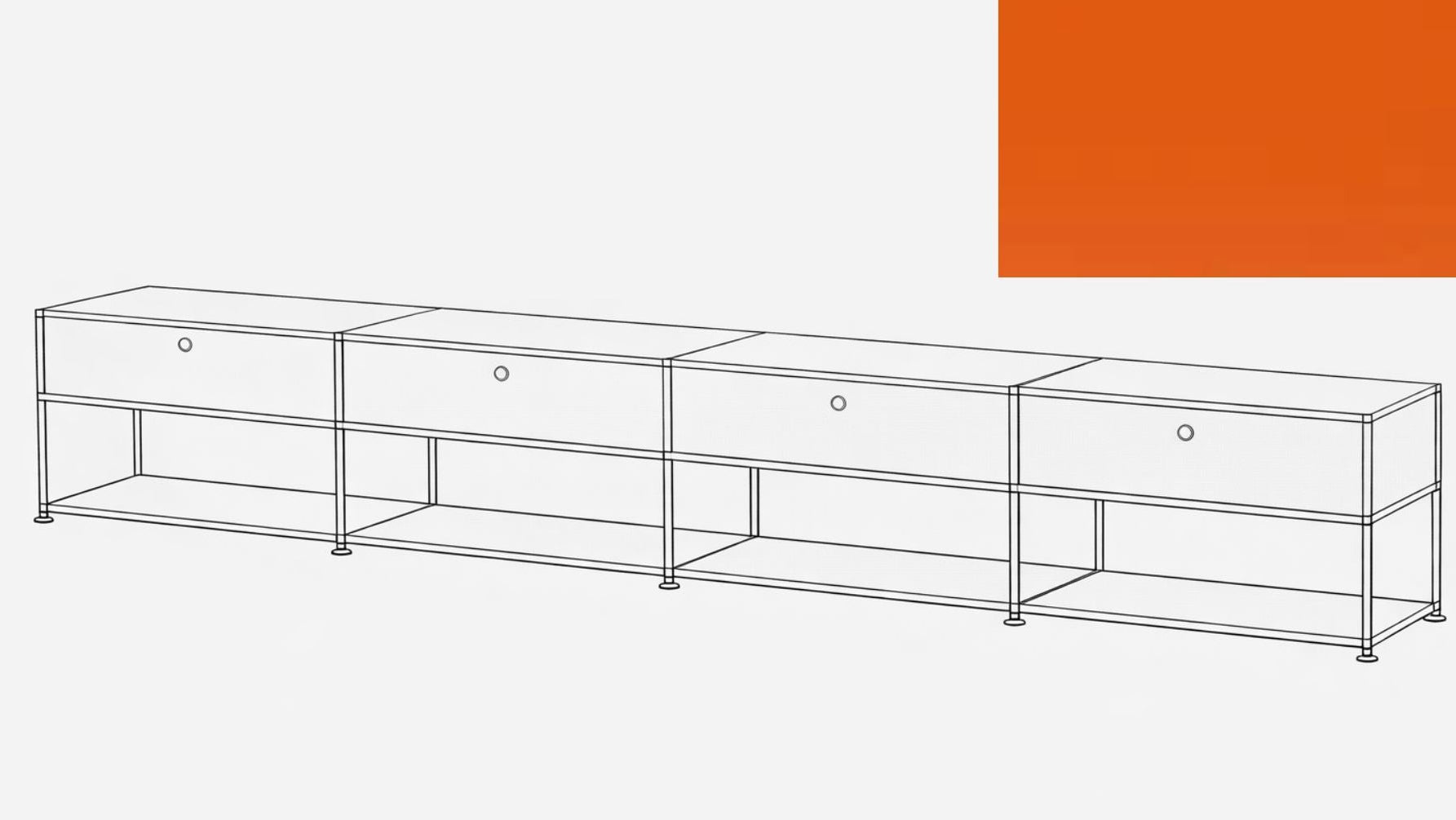 USM Haller Open Media Console