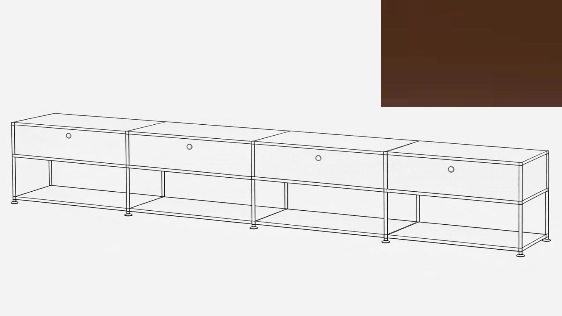 USM Haller Open Media Console